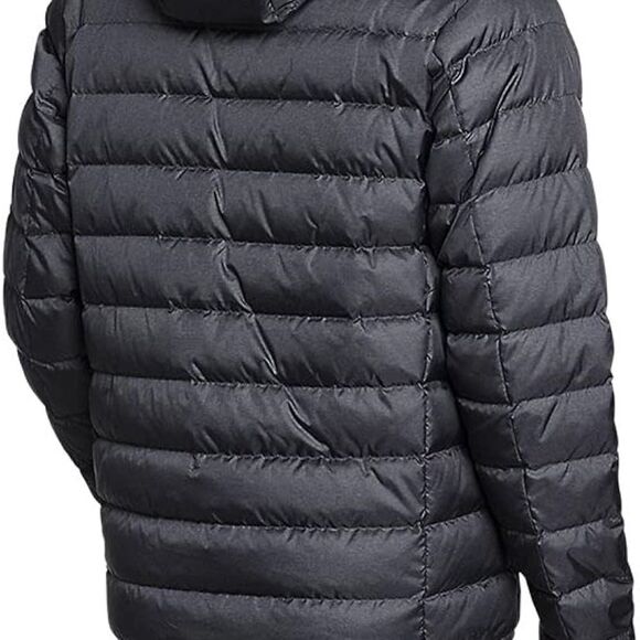 Eddie Bauer Men's CirrusLite Hooded Down Jacket Dark Smoke size‎ large nwt - Picture 5 of 11